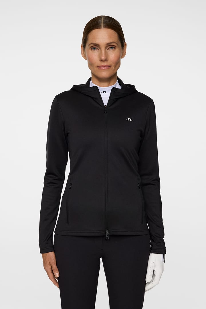 J.Lindeberg Women's Aerialle Zip Hood Black J.Lindeberg J.Lindeberg Women's Aerialle Zip Hood Black J.Lindeberg