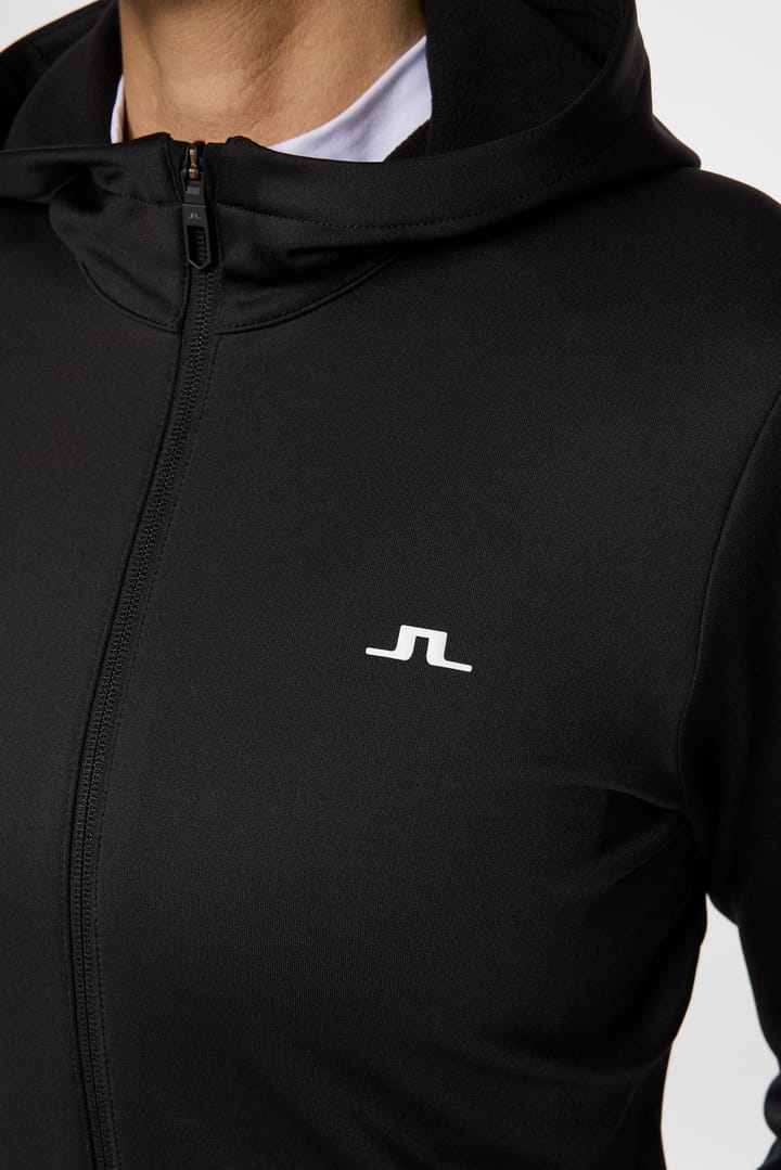 J.Lindeberg Women's Aerialle Zip Hood Black J.Lindeberg J.Lindeberg Women's Aerialle Zip Hood Black J.Lindeberg