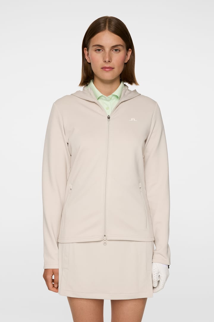 J.Lindeberg Women's Aerialle Zip Hood Moonbeam J.Lindeberg