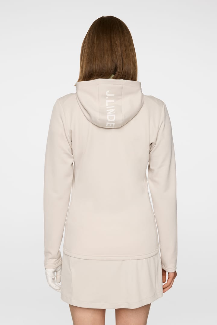 J.Lindeberg Women's Aerialle Zip Hood Moonbeam J.Lindeberg