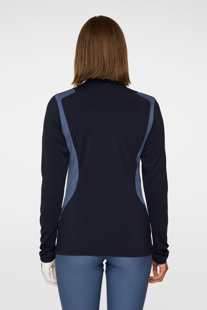J.Lindeberg Women's Mae Quarter Zip Mid Layer JL Navy J.Lindeberg J.Lindeberg Women's Mae Quarter Zip Mid Layer JL Navy J.Lindeberg