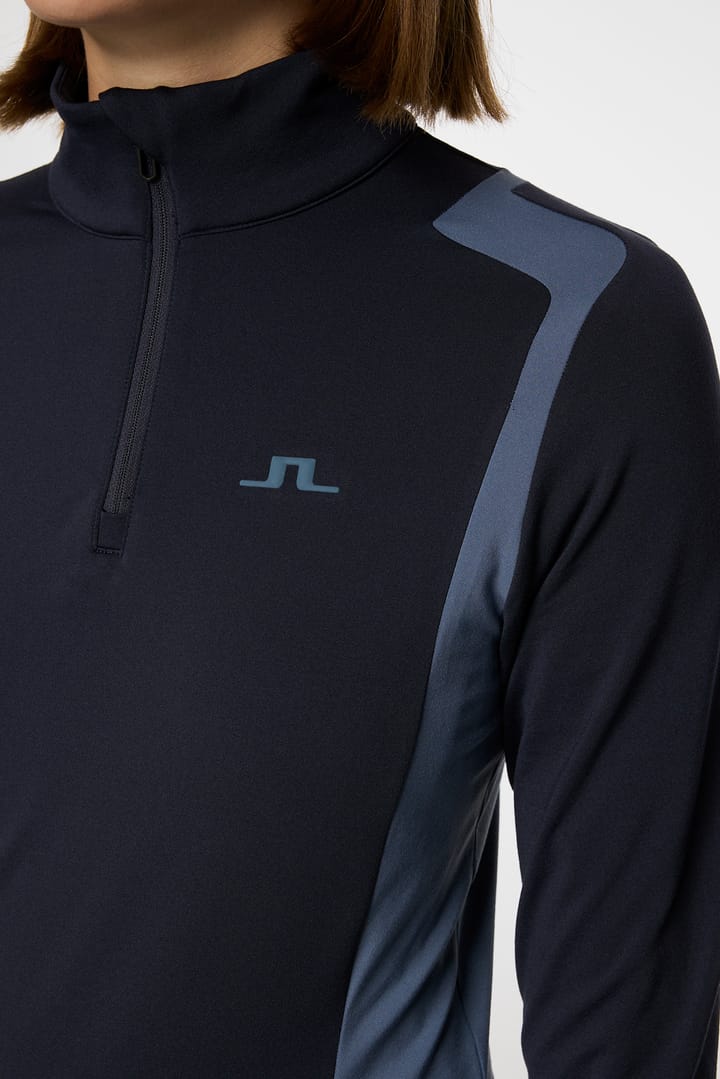 J.Lindeberg Women's Mae Quarter Zip Mid Layer JL Navy J.Lindeberg J.Lindeberg Women's Mae Quarter Zip Mid Layer JL Navy J.Lindeberg