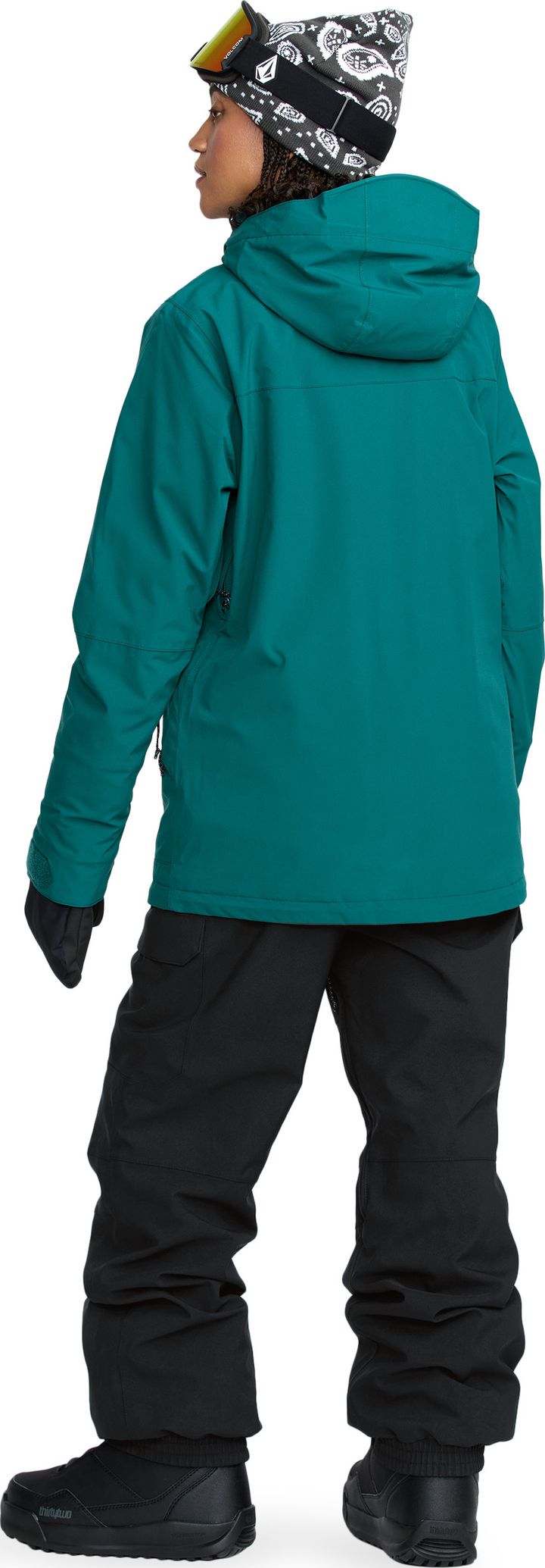 Volcom Women’s Creston 3D Stretch Bib Overall Black Volcom