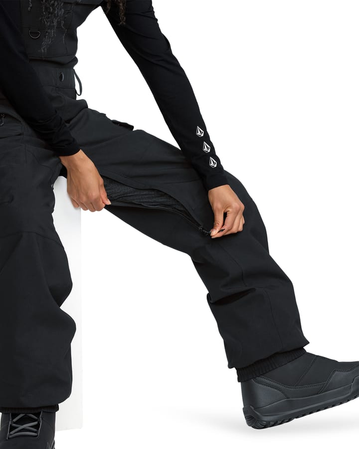 Volcom Women’s Creston 3D Stretch Bib Overall Black Volcom