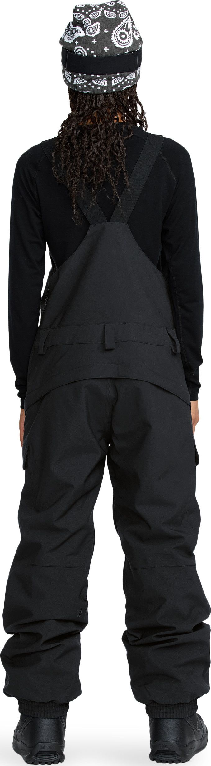 Volcom Women’s Creston 3D Stretch Bib Overall Black Volcom