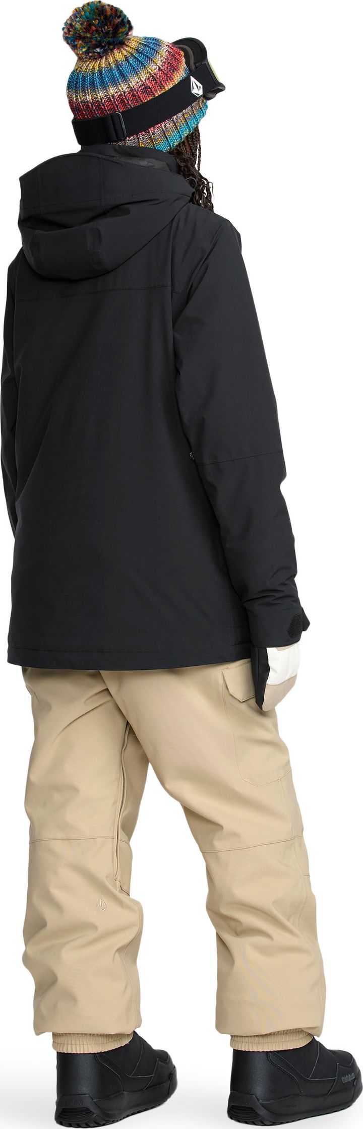 Volcom Women’s Creston 3D Stretch Bib Overall Oatmeal Volcom