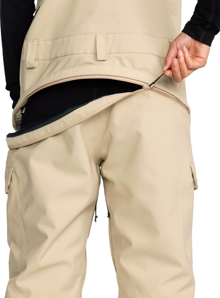 Volcom Women’s Creston 3D Stretch Bib Overall Oatmeal Volcom