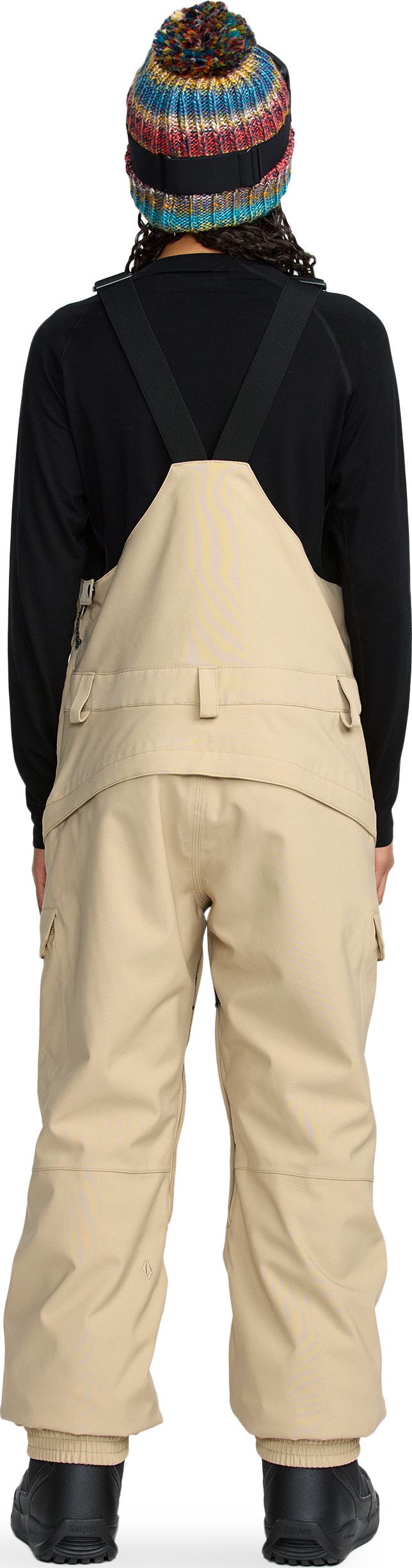 Volcom Women’s Creston 3D Stretch Bib Overall Oatmeal Volcom