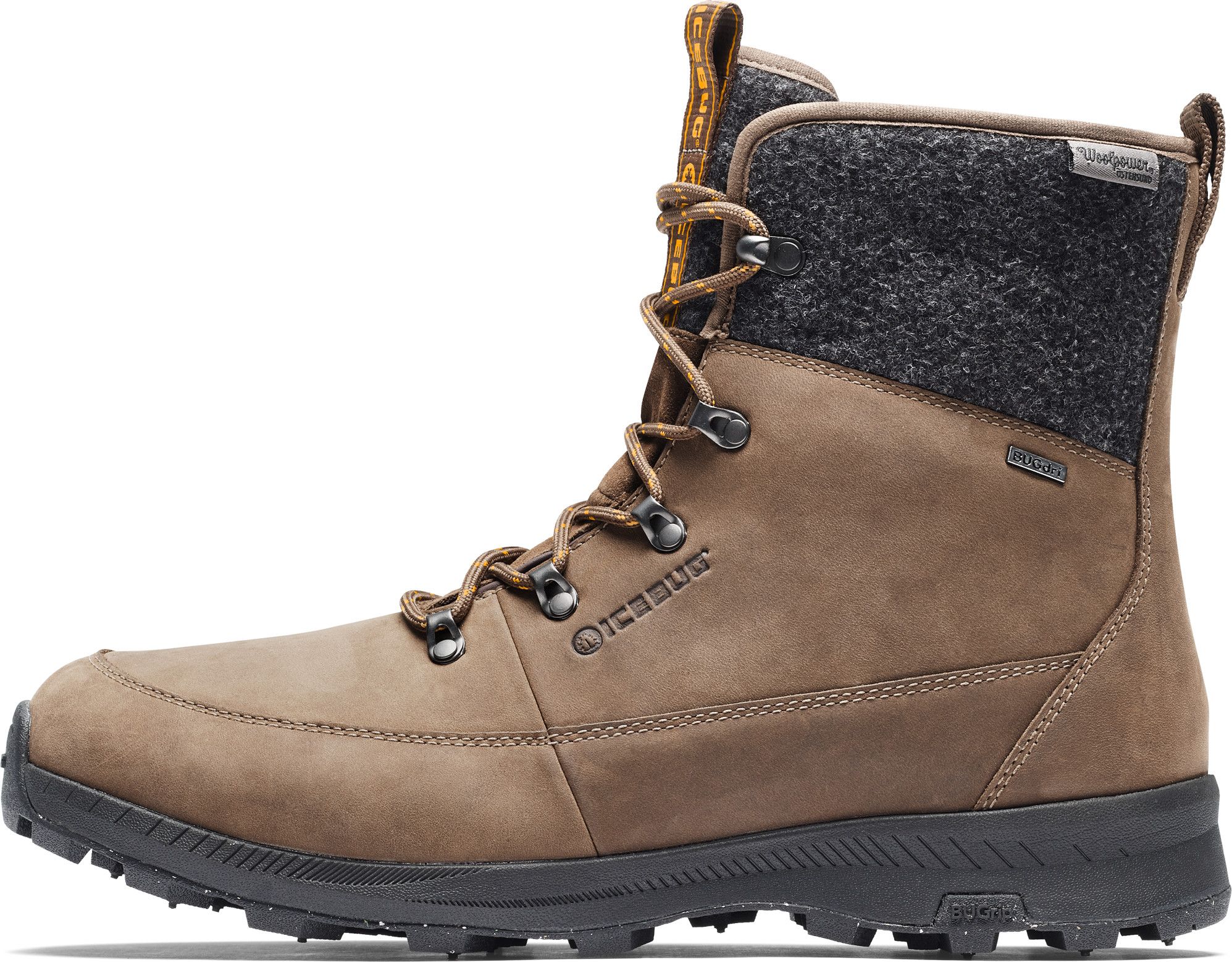 Icebug Unisex Adak ReWool BUGrip Coffee
