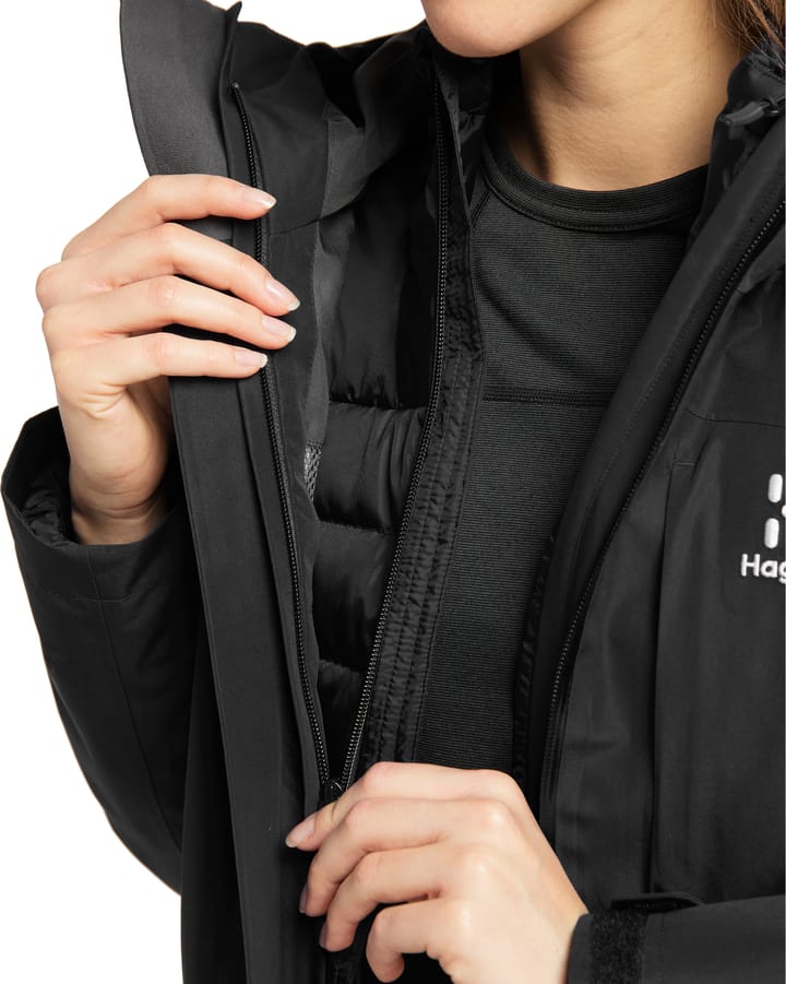 Women's Älv 3-in-1 Down Gore-Tex Jacket True Black Haglöfs