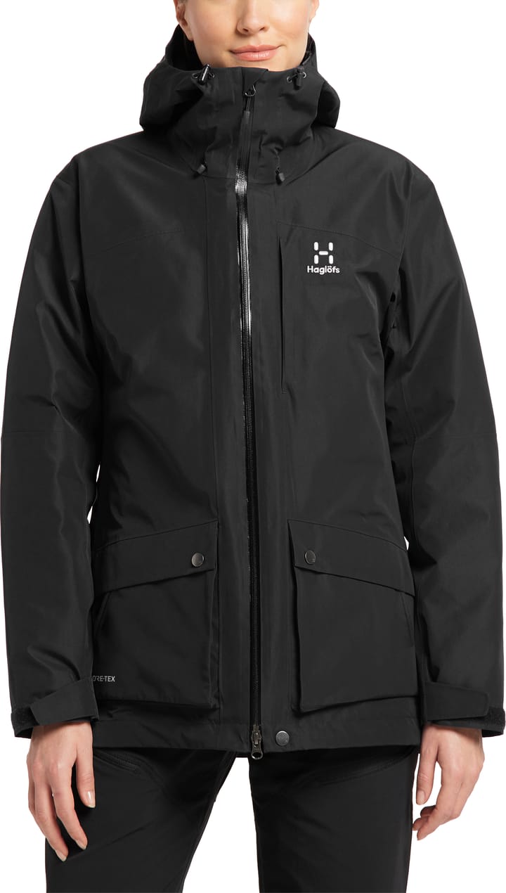 Women's Älv 3-in-1 Down Gore-Tex Jacket True Black Haglöfs