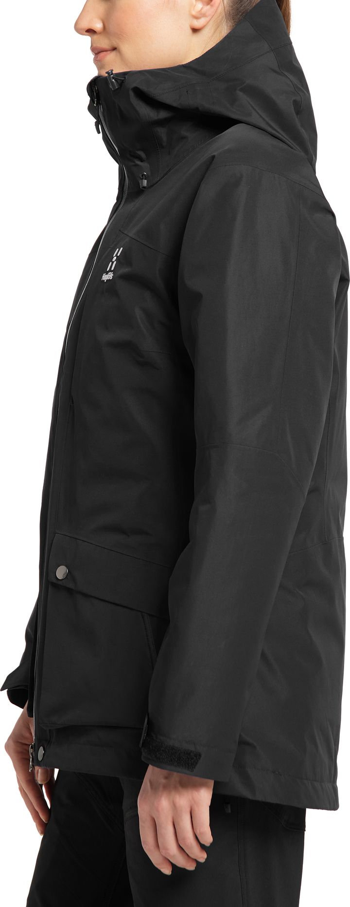 Women's Älv 3-in-1 Down Gore-Tex Jacket True Black Haglöfs