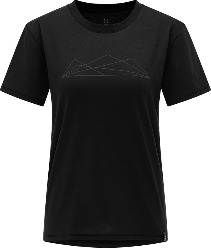 Haglöfs Camp Tee Women True Black Graphic Haglöfs