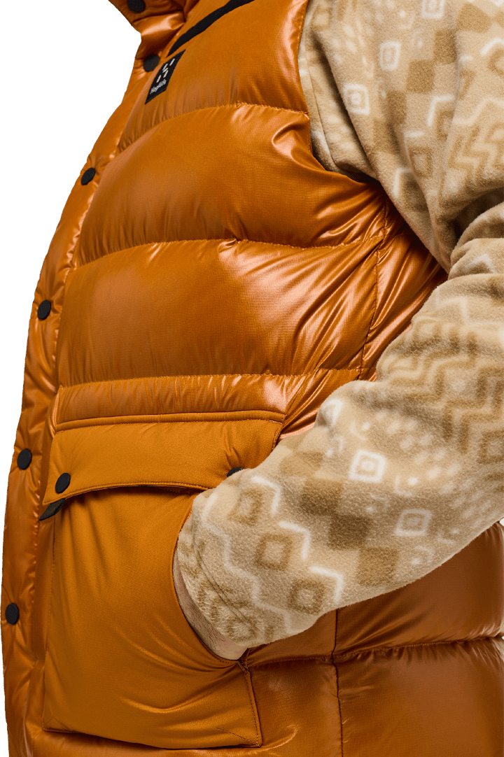 Men's Funäs Down Vest Golden Brown Haglöfs