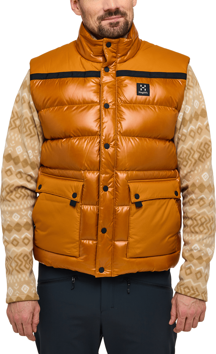 Men's Funäs Down Vest Golden Brown Haglöfs