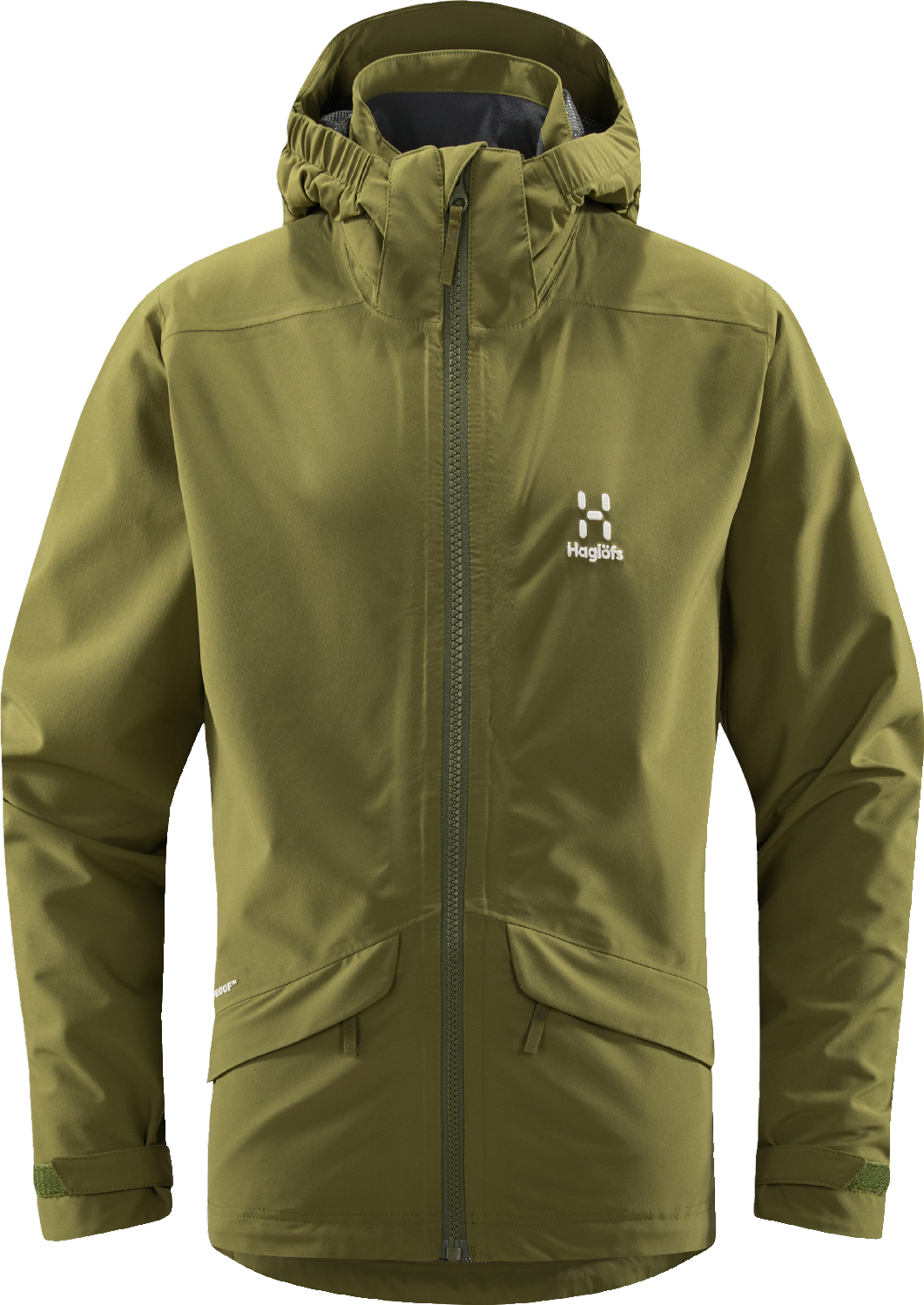 Haglöfs Juniors' Mila Jacket Olive Green Skaljackor 128 cm