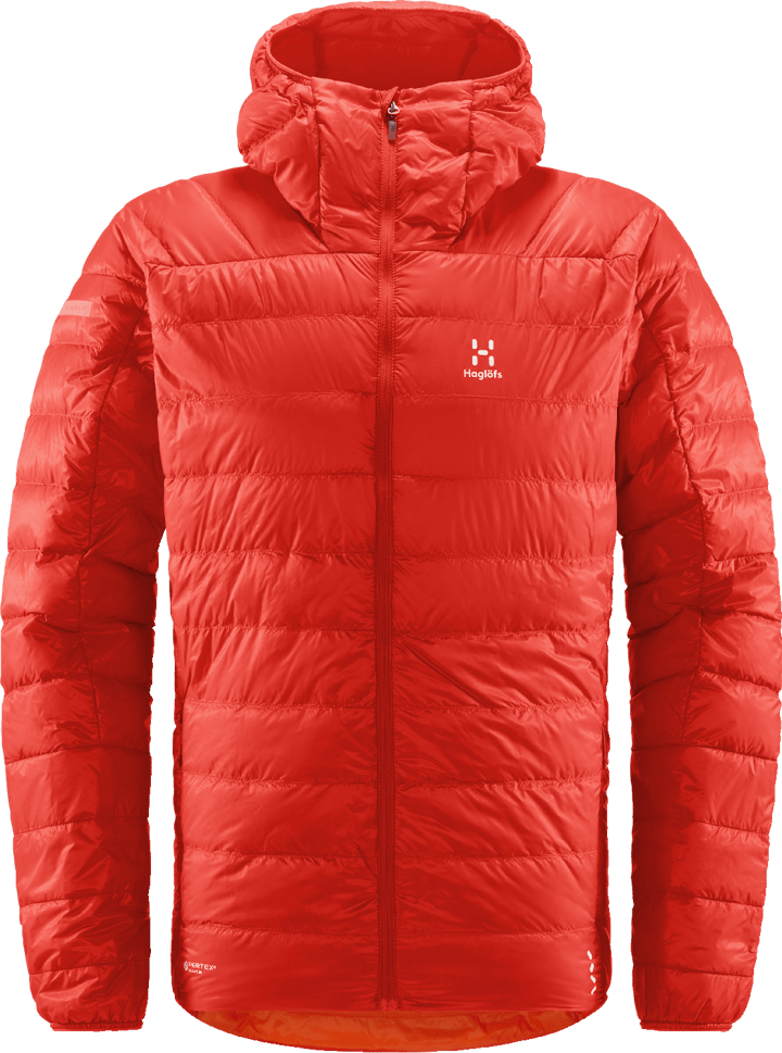 Haglöfs Men's L.I.M Down Hood Habanero | Buy Haglöfs Men's Haglöfs Men's L.I.M Down Hood Habanero | Buy Haglöfs Men's