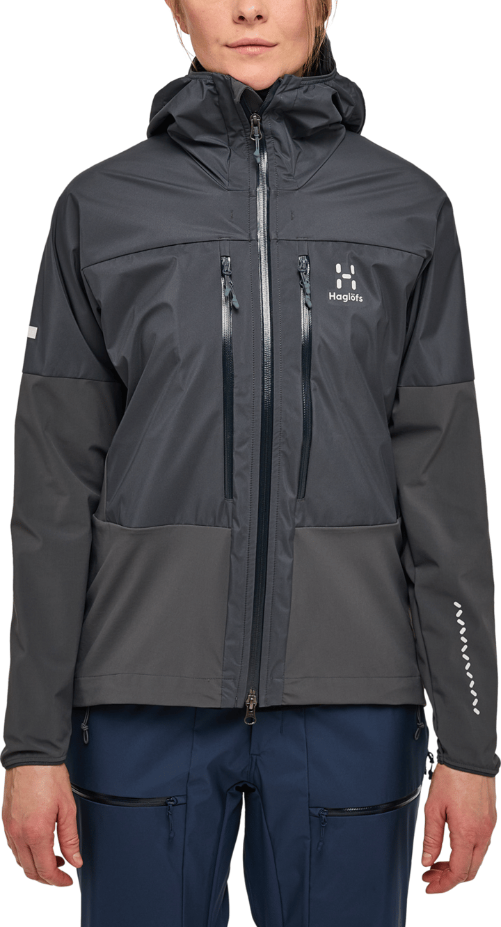 Women's L.I.M Hybrid Touring Hood Magnetite Haglöfs