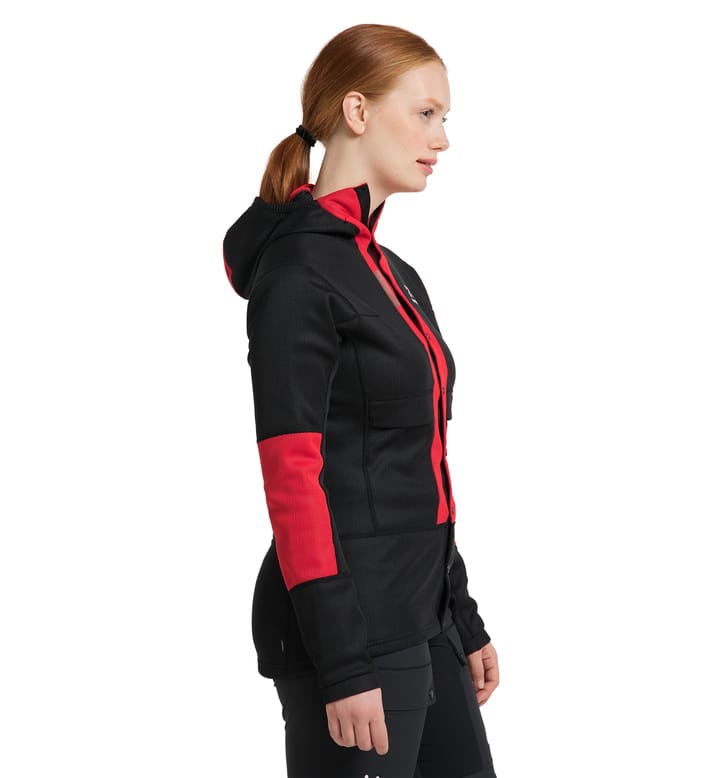 Haglöfs L.I.M ZT Sync 1 Mid Hood Women True Black/Zenith Red Haglöfs