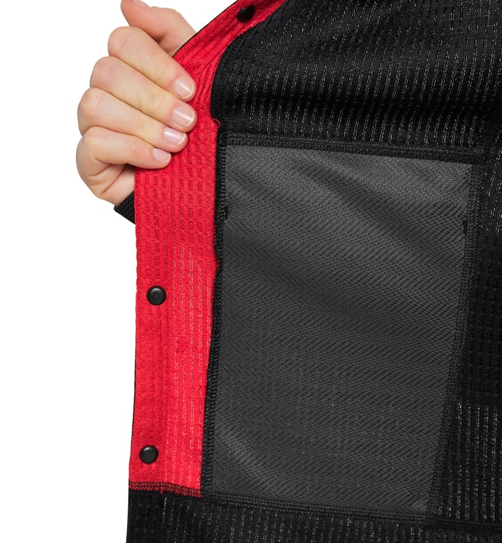 Haglöfs L.I.M ZT Sync 1 Mid Hood Women True Black/Zenith Red Haglöfs