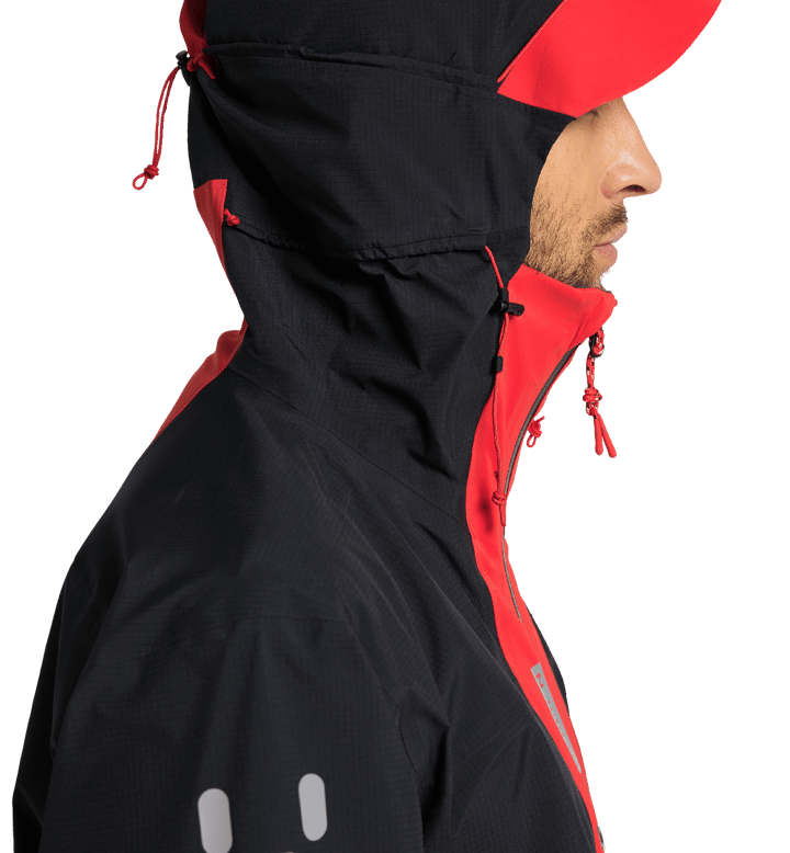 Haglöfs Men's L.I.M ZT Trek GORE-TEX PRO Jacket True Black/Zenith Red Haglöfs