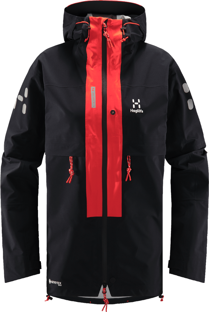 Women's L.I.M ZT Trek GORE-TEX PRO Jacket True Black/Zenith Red Haglöfs