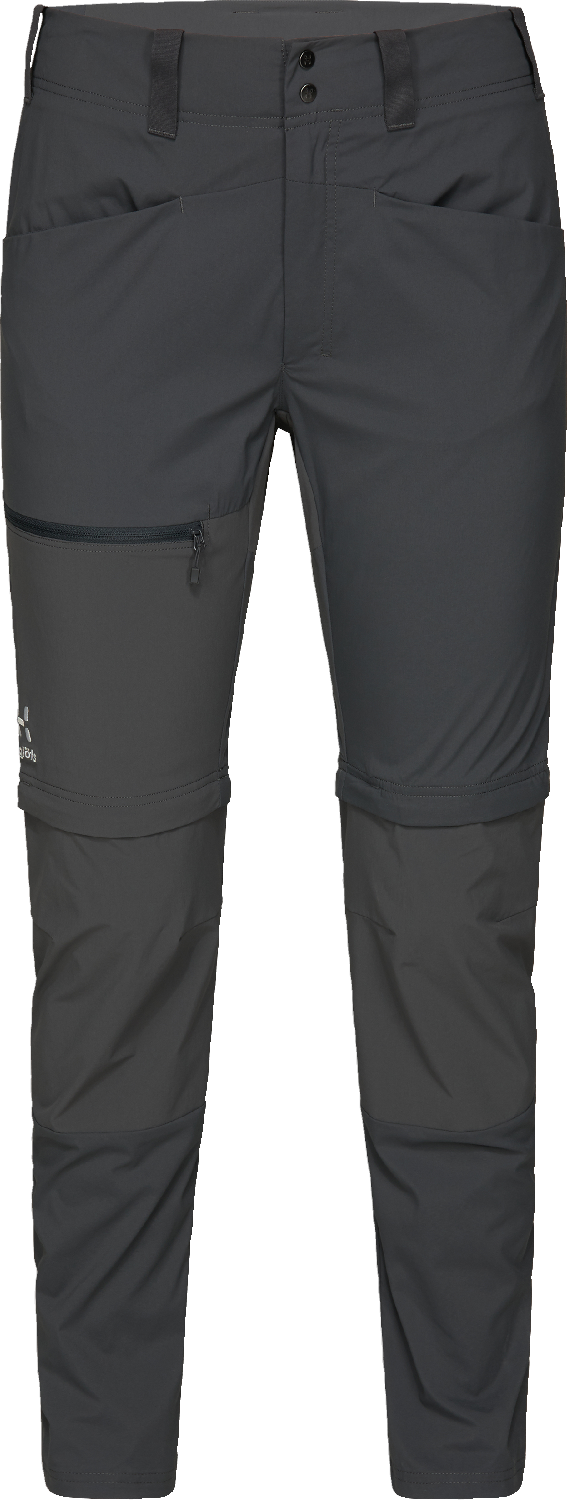 Haglöfs Women's Lite Slim Zip-Off Pant Magnetite Friluftsbyxor 42