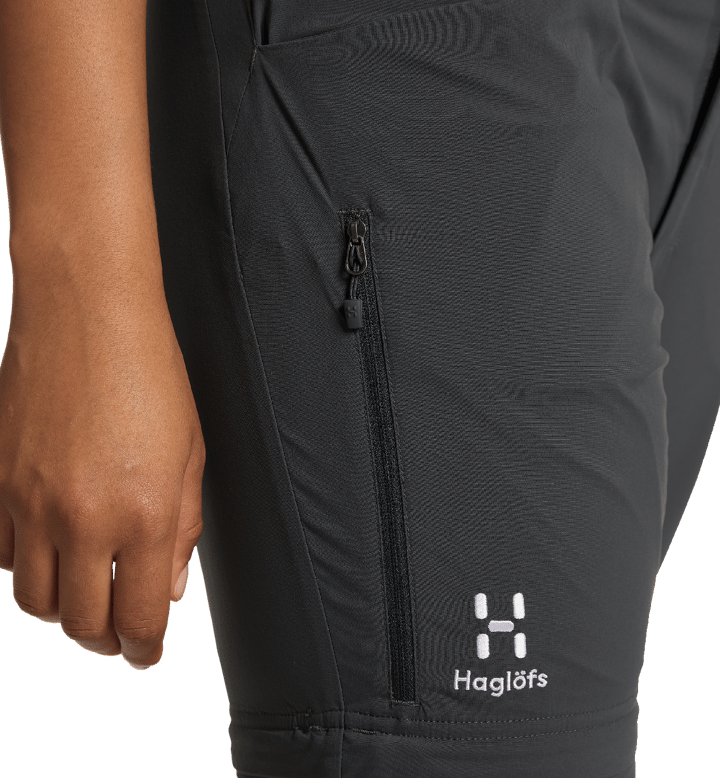 Women's Lite Standard Zip-Off Pant Magnetite Haglöfs
