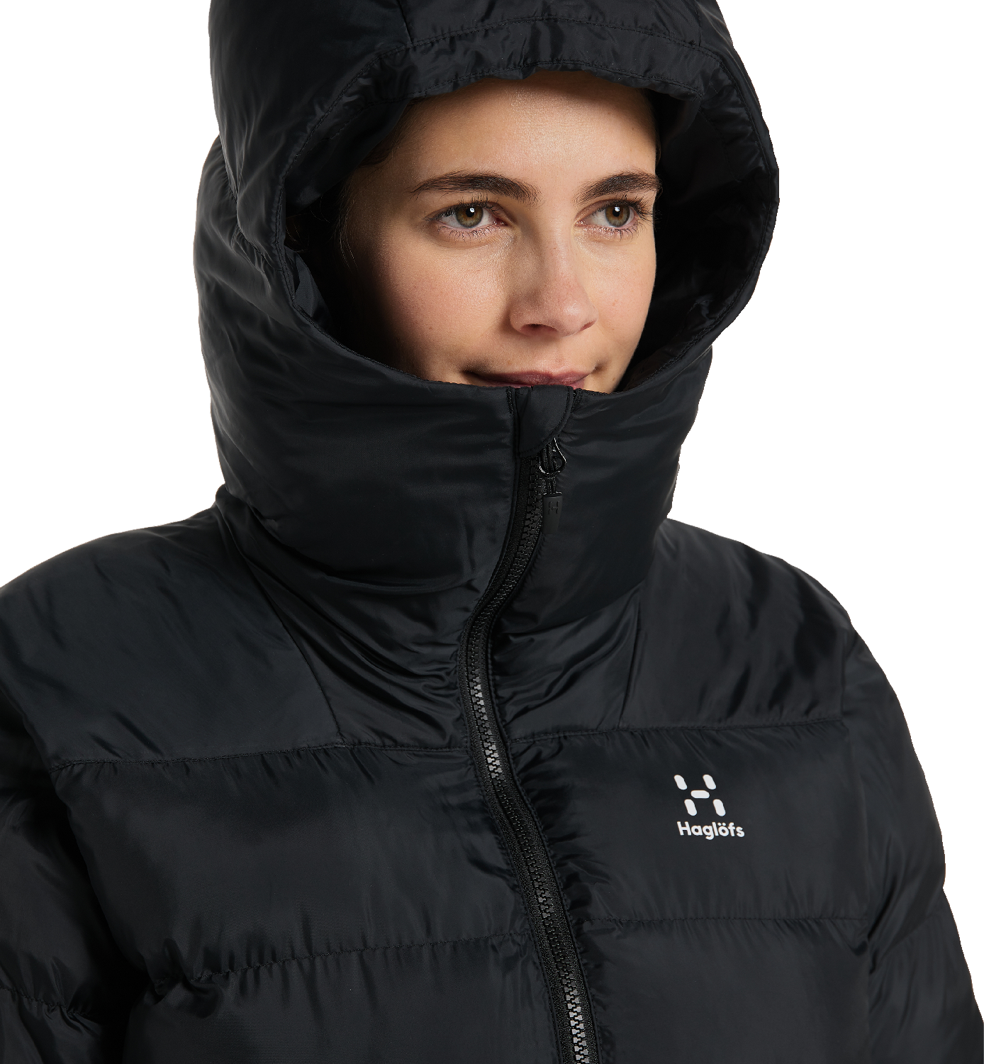 Women s Long Mimic Parka True Black Buy Women s Long Mimic Parka