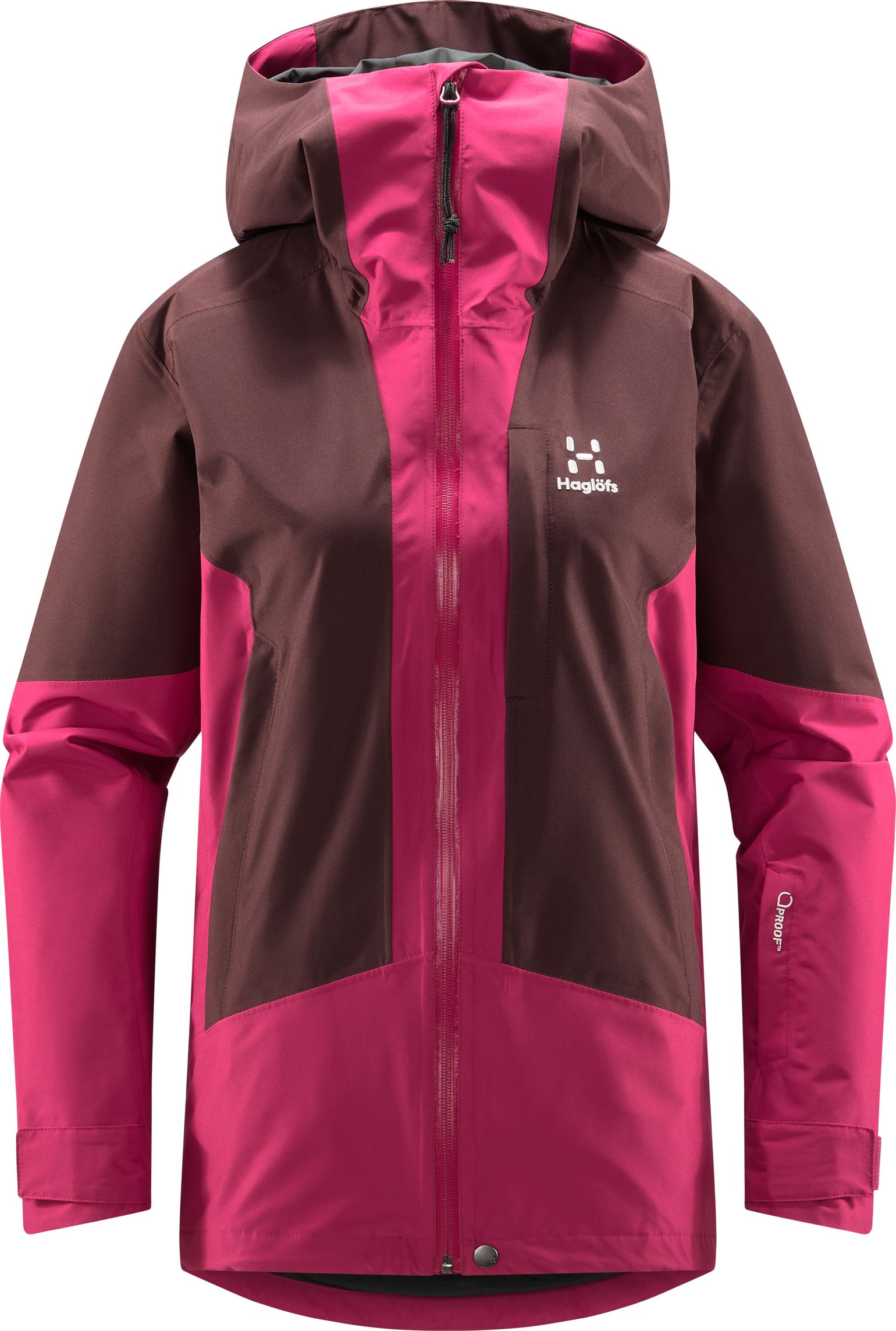 Haglöfs Women's Lumi Jacket Deep Pink/Burgundy Brown