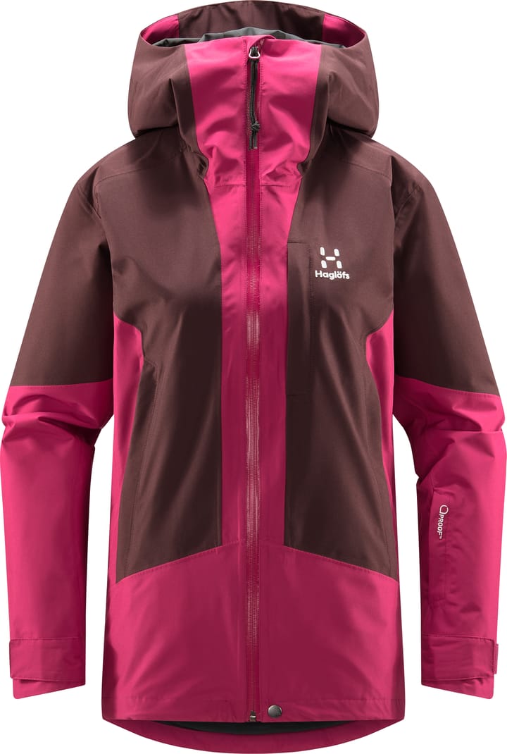 Women's Lumi Jacket Deep Pink/Burgundy Brown Haglöfs