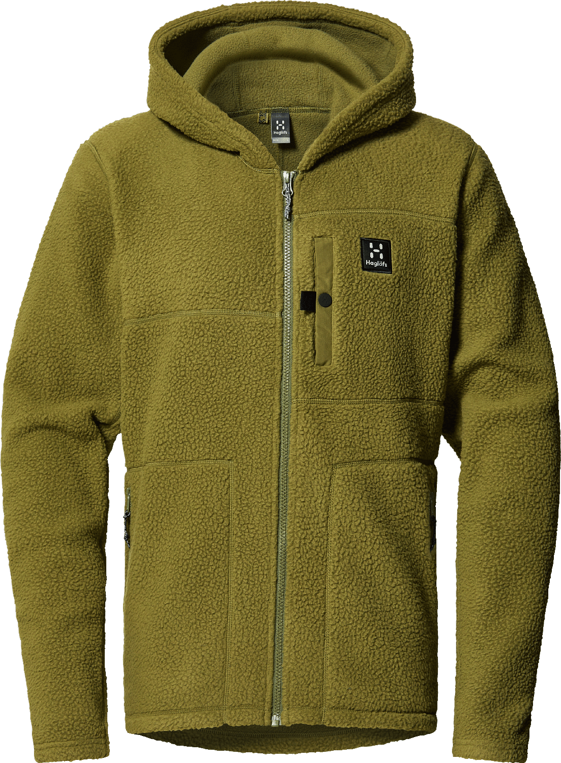 Haglöfs Men's Malung Pile Hood Olive Green