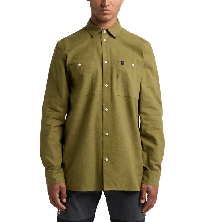 Men's Curious Hemp Shirt Olive Green Haglöfs