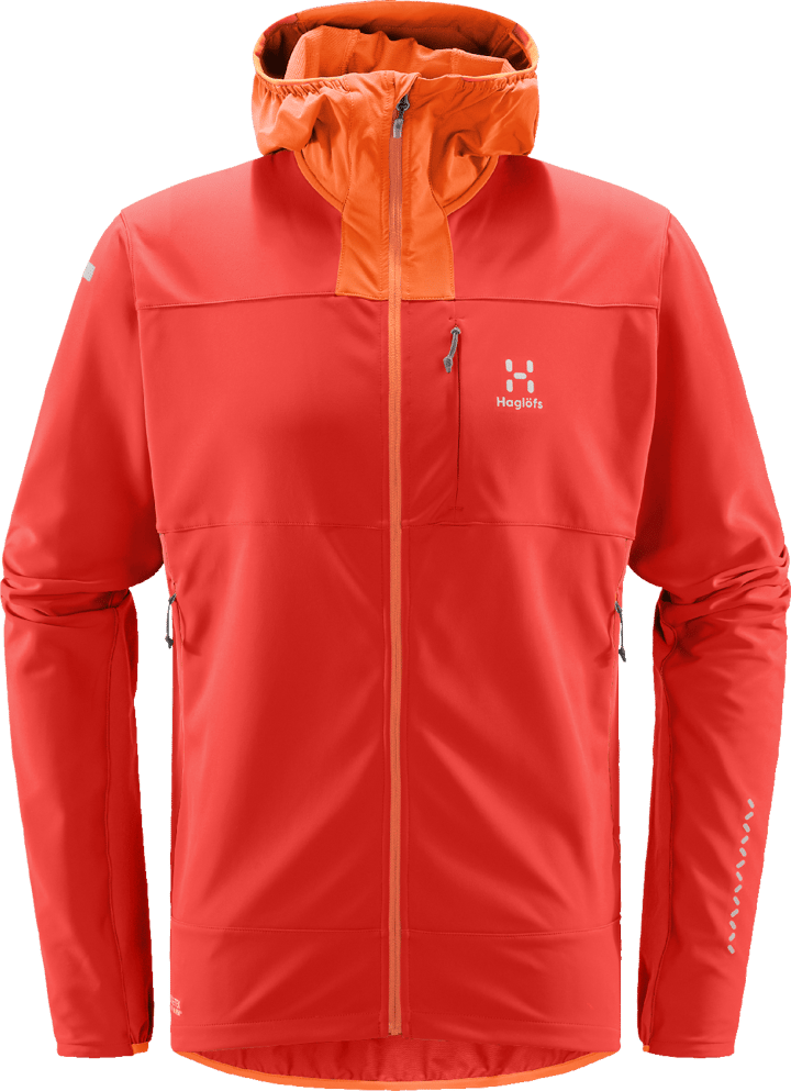 Men's L.I.M Hybrid Softshell Jacket Habanero/Flame Orange Haglöfs