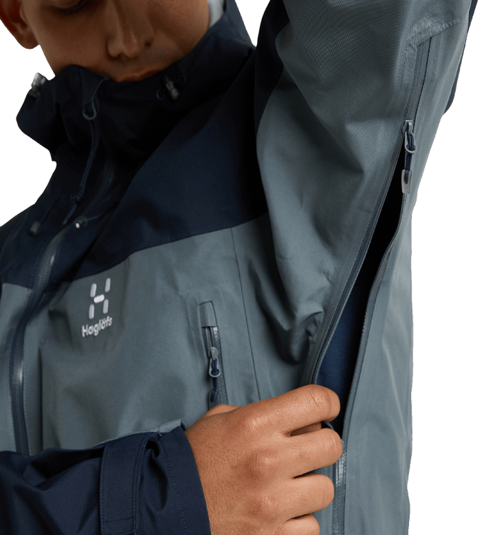 Men's ROC Flash GORE-TEX Jacket Steel Blue/Tarn Blue Haglöfs