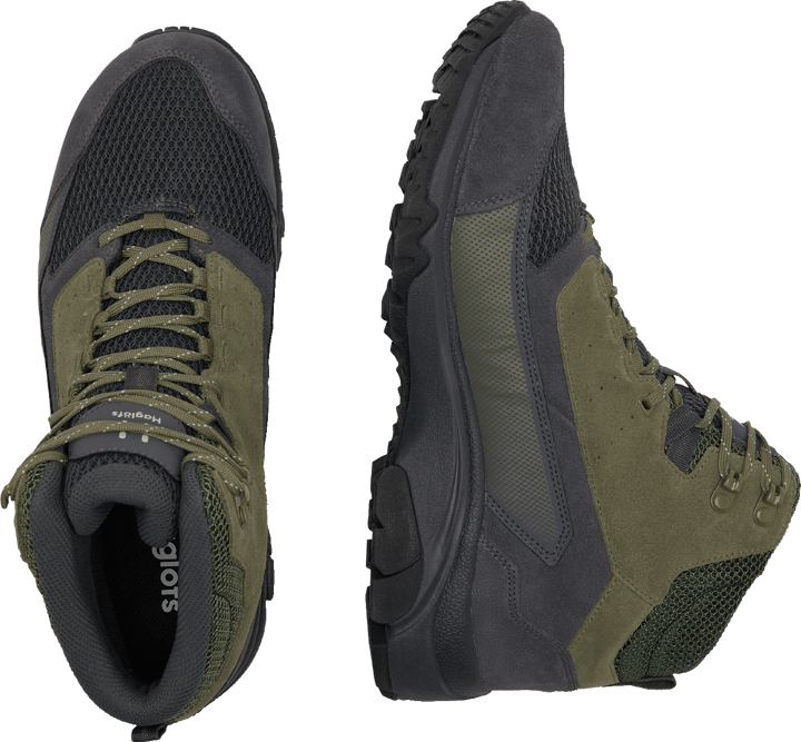 Haglöfs Men's Skuta Mid Proof Magnetite/Olive Green Haglöfs