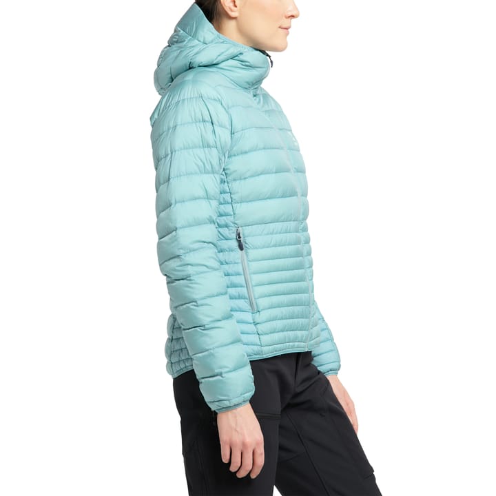 Micro Nordic Down Hood Women Frost Blue Haglöfs