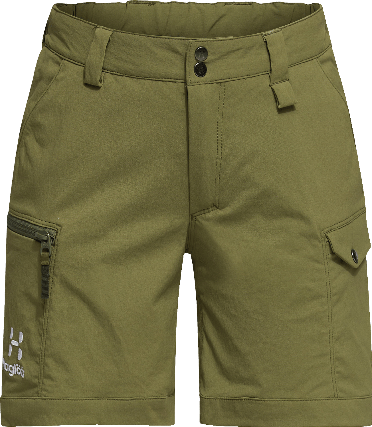 Haglöfs Juniors' Mid Fjell Shorts Olive Green