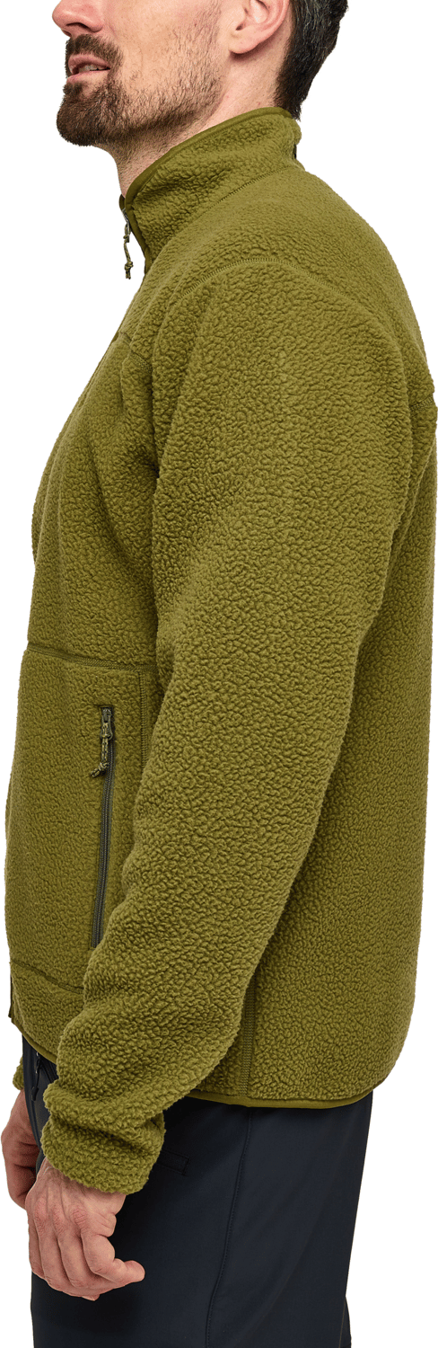 Men's Mossa Pile Jacket Olive Green Haglöfs