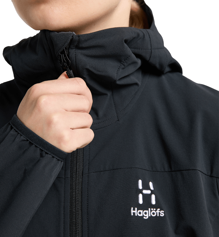 Women's Move Softshell Hood True Black Haglöfs