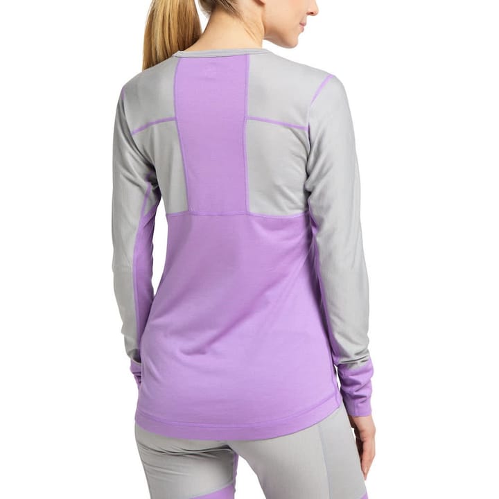 Haglöfs Natural Blend Tech Crew Neck Women Concrete/Purple Ice Haglöfs