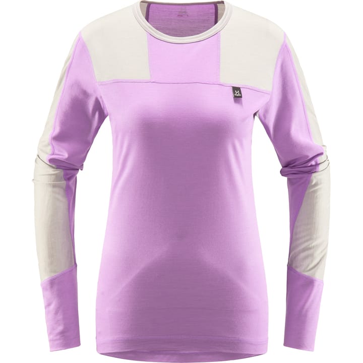 Haglöfs Natural Blend Tech Crew Neck Women Concrete/Purple Ice Haglöfs