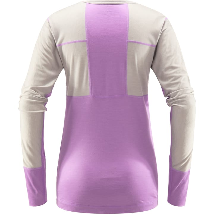 Haglöfs Natural Blend Tech Crew Neck Women Concrete/Purple Ice Haglöfs