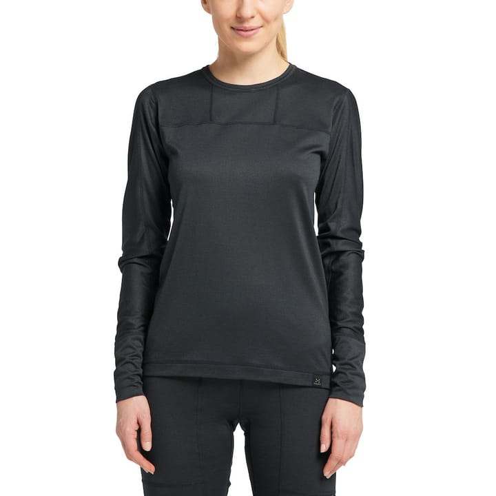 Natural Blend Tech Crew Neck Women True Black Haglöfs