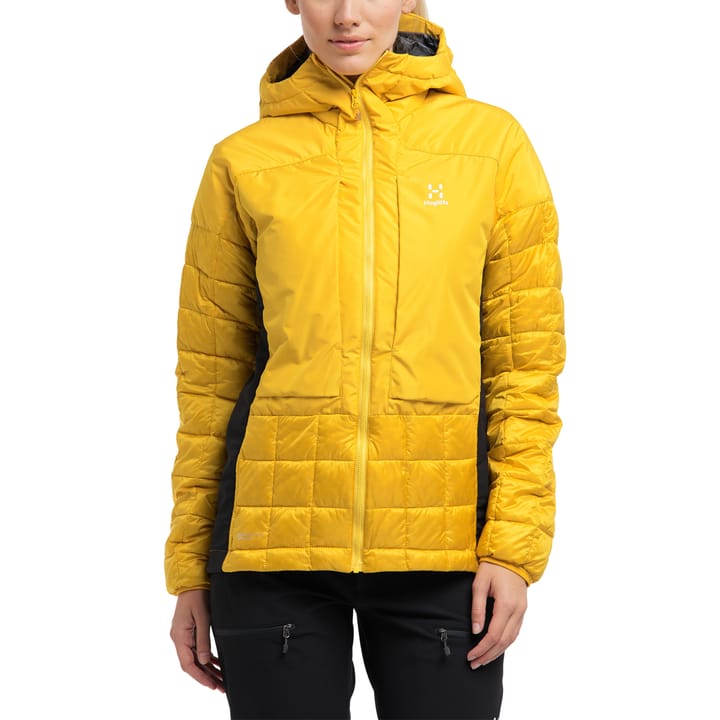 Nordic Mimic Hood Women Pumpkin Yellow/True Black Haglöfs