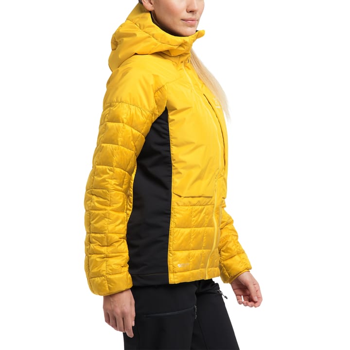 Nordic Mimic Hood Women Pumpkin Yellow/True Black Haglöfs