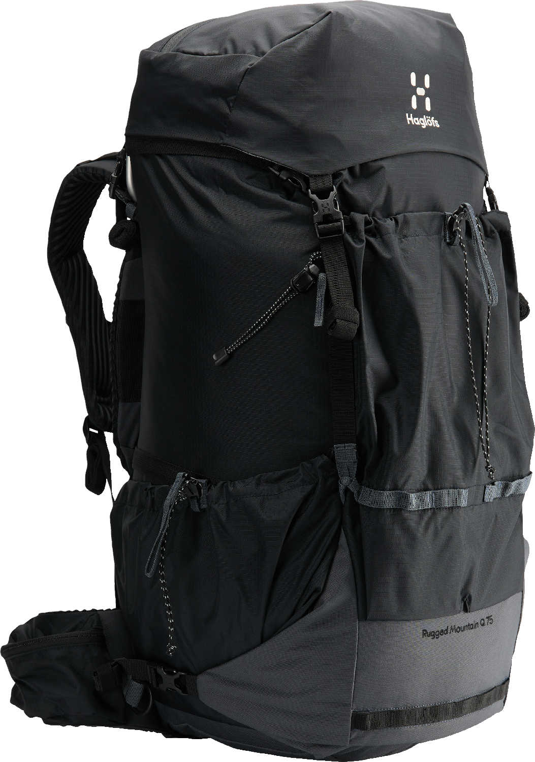 Haglöfs Women's Rugged Mountain Q 75 True Black/Magnetite Friluftsryggsekker OneSize