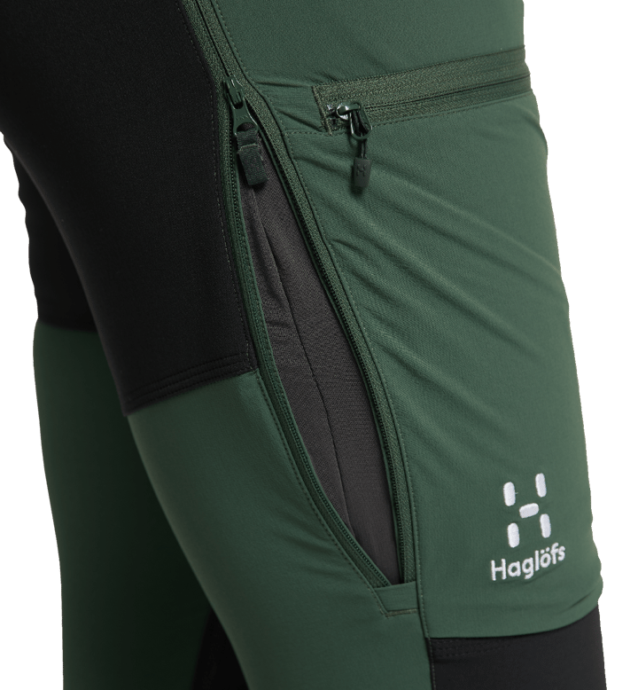 Women's Rugged Slim Pant Fjell Green/True Black Haglöfs
