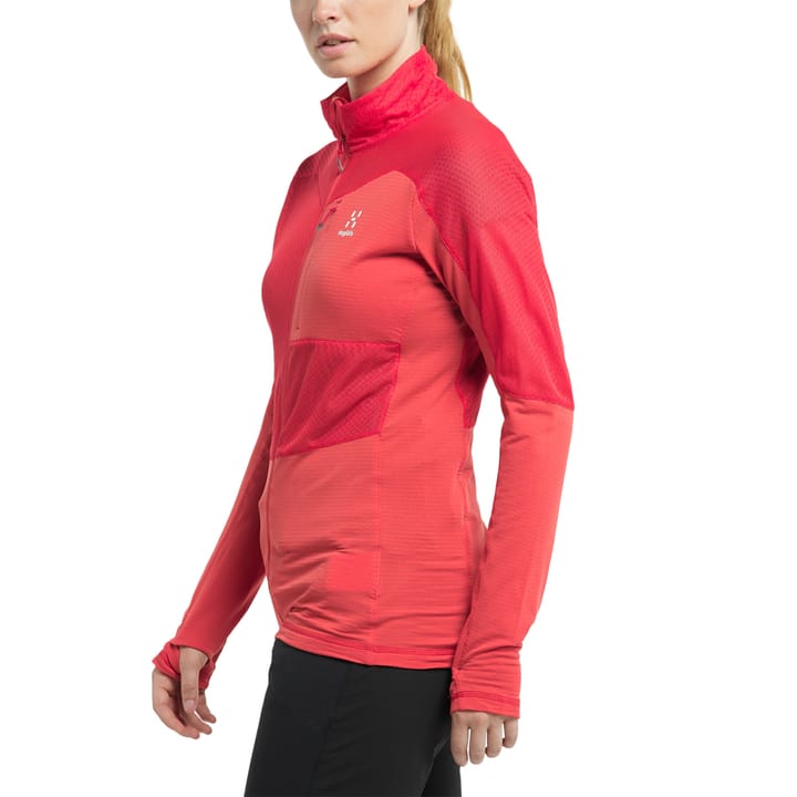 Sirro Mid Jacket Women Hibiscus Red Haglöfs