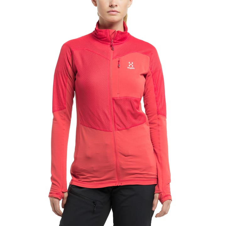 Sirro Mid Jacket Women Hibiscus Red Haglöfs